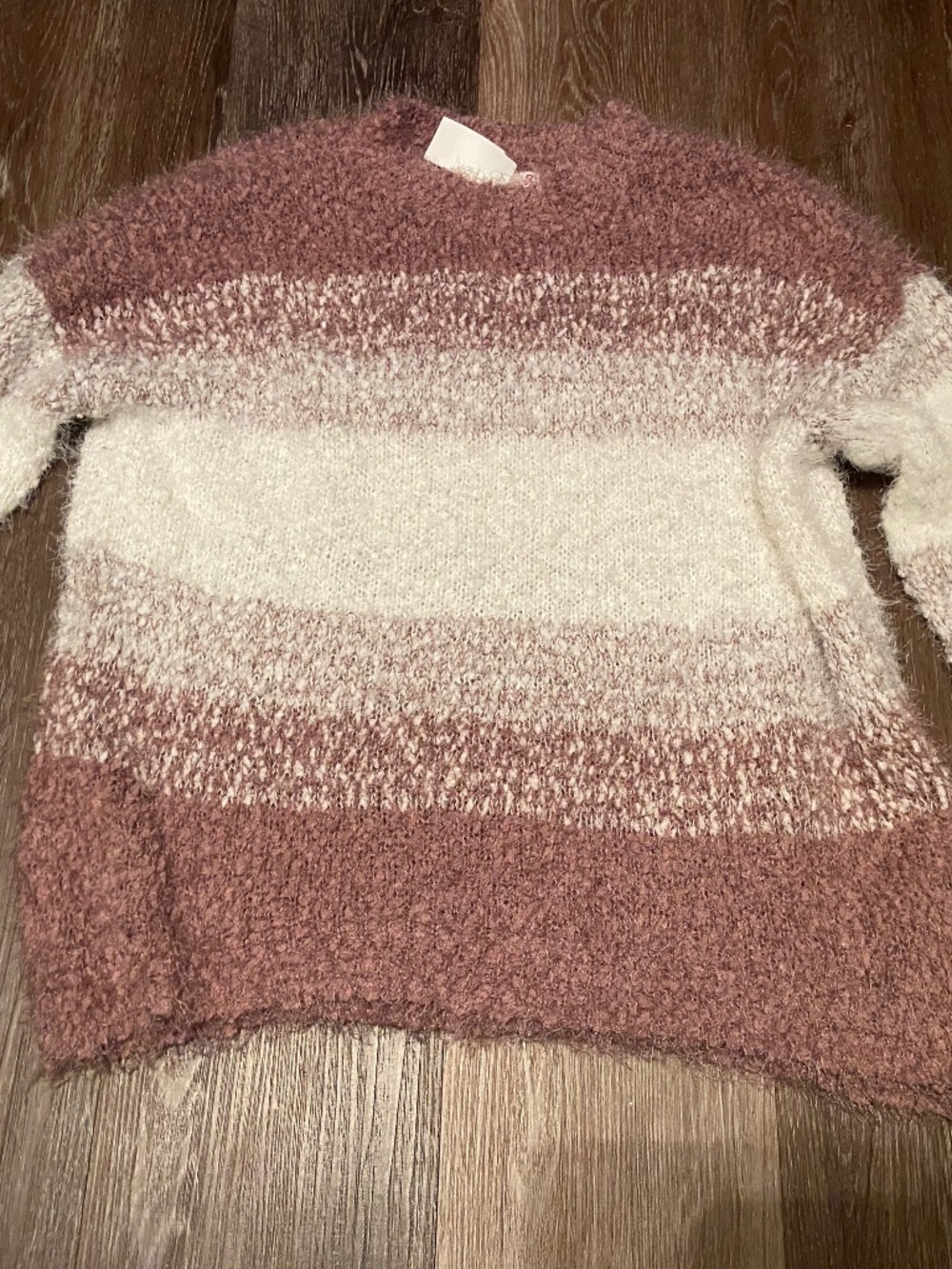 Fuzzy knit sweater